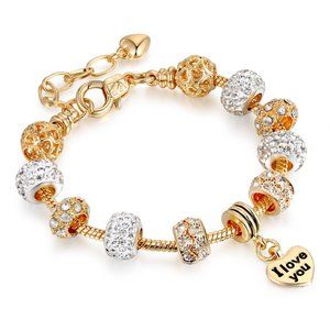 3/$35 💗 Rose Gold Bracelet with Charms Surprise